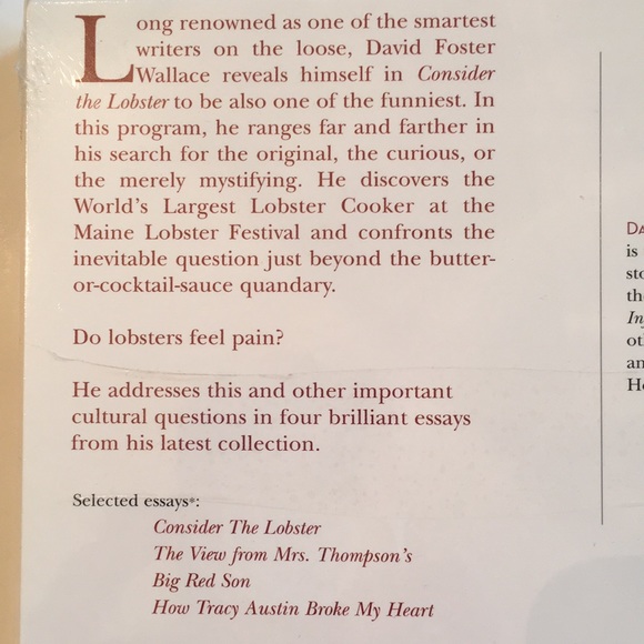 CONSIDER THE LOBSTER Audiobook - Picture 5 of 7